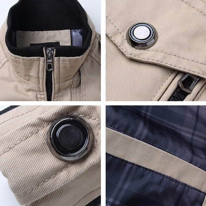Men's Classic Bomber Jacket – Modern Vintage Style for Everyday and Outdoor Wear