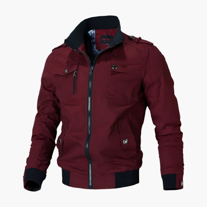 Men's Classic Bomber Jacket – Modern Vintage Style for Everyday and Outdoor Wear