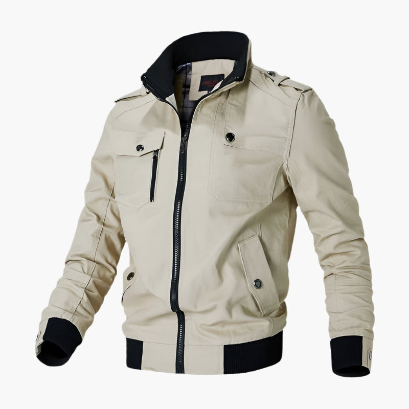 Men's Classic Bomber Jacket – Modern Vintage Style for Everyday and Outdoor Wear