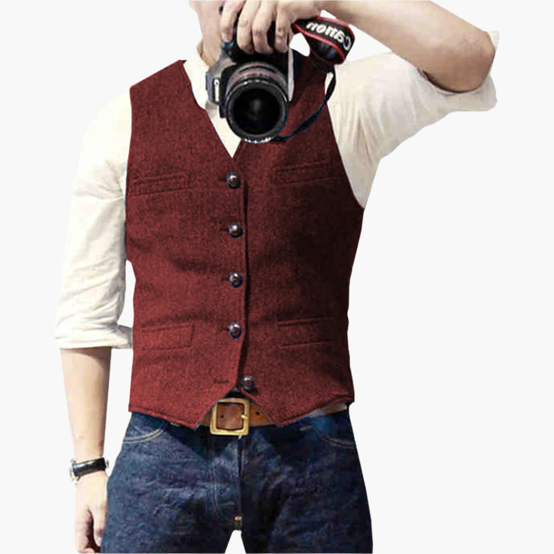 Men's Slim Fit Modern Vest – Versatile Classic Style for Business, Events, and Casual Wear