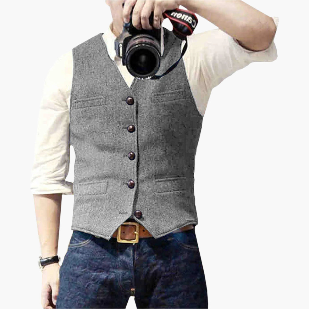 Men's Slim Fit Modern Vest – Versatile Classic Style for Business, Events, and Casual Wear