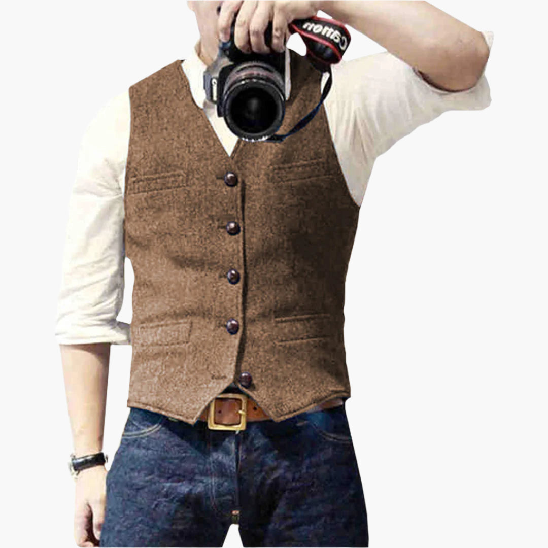 Men's Slim Fit Modern Vest – Versatile Classic Style for Business, Events, and Casual Wear