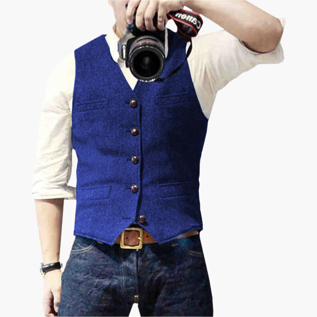 Men's Slim Fit Modern Vest – Versatile Classic Style for Business, Events, and Casual Wear