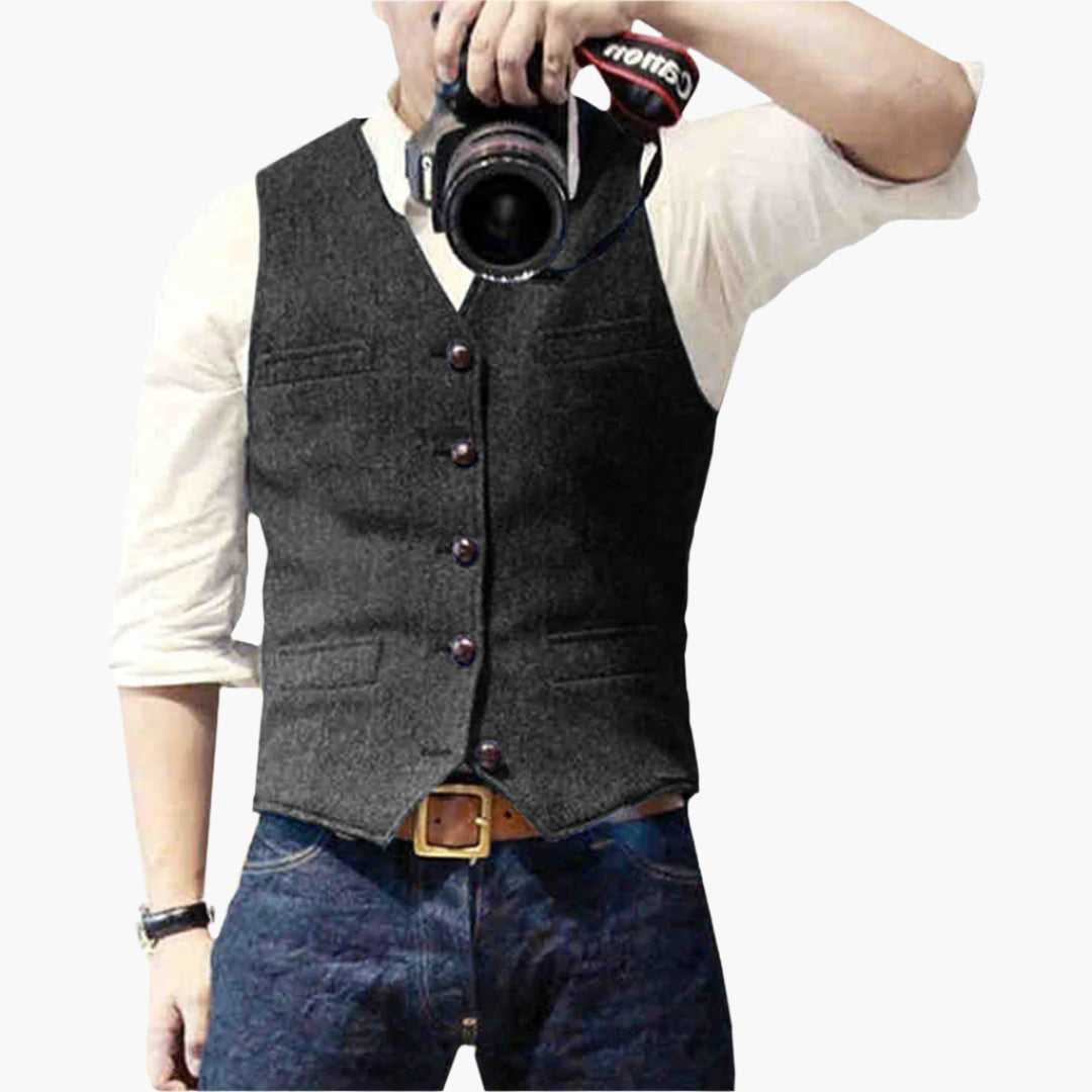 Men's Slim Fit Modern Vest – Versatile Classic Style for Business, Events, and Casual Wear