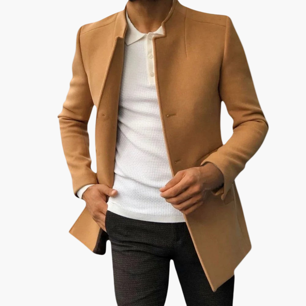 Men's Modern Spring Coat – Elegant Business & Casual Overcoat