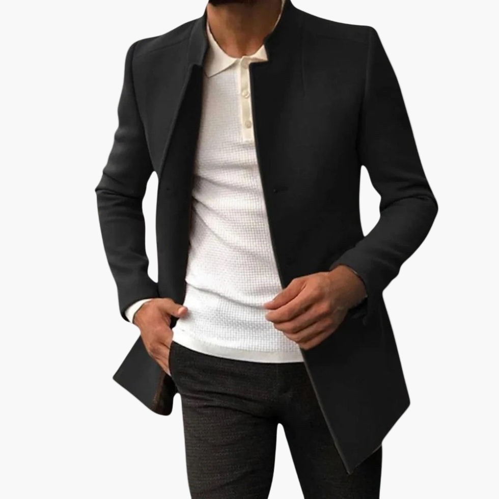 Men's Modern Spring Coat – Elegant Business & Casual Overcoat