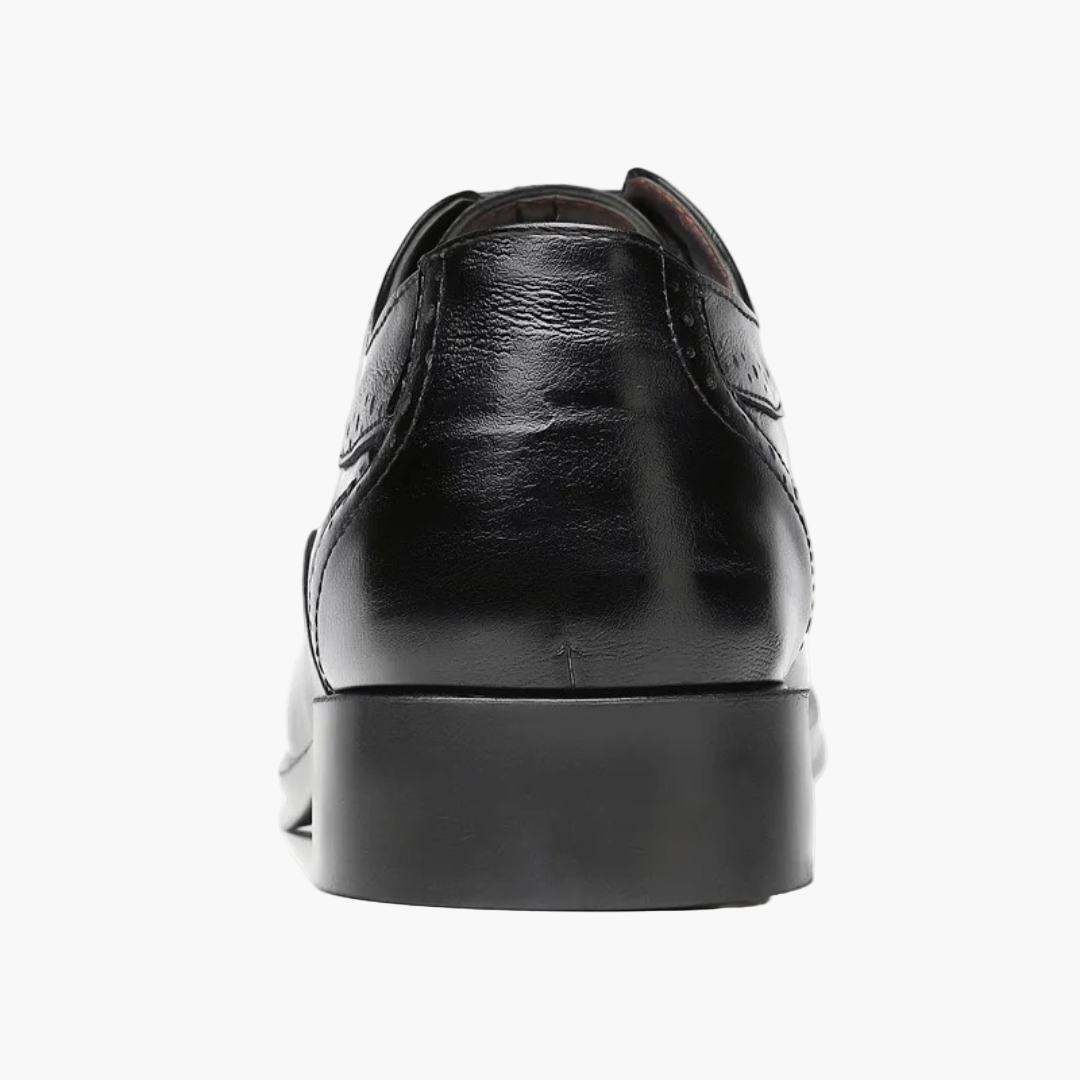 Men's Classic Oxford Dress Shoes with Brogue Detailing for Formal and Business Wear