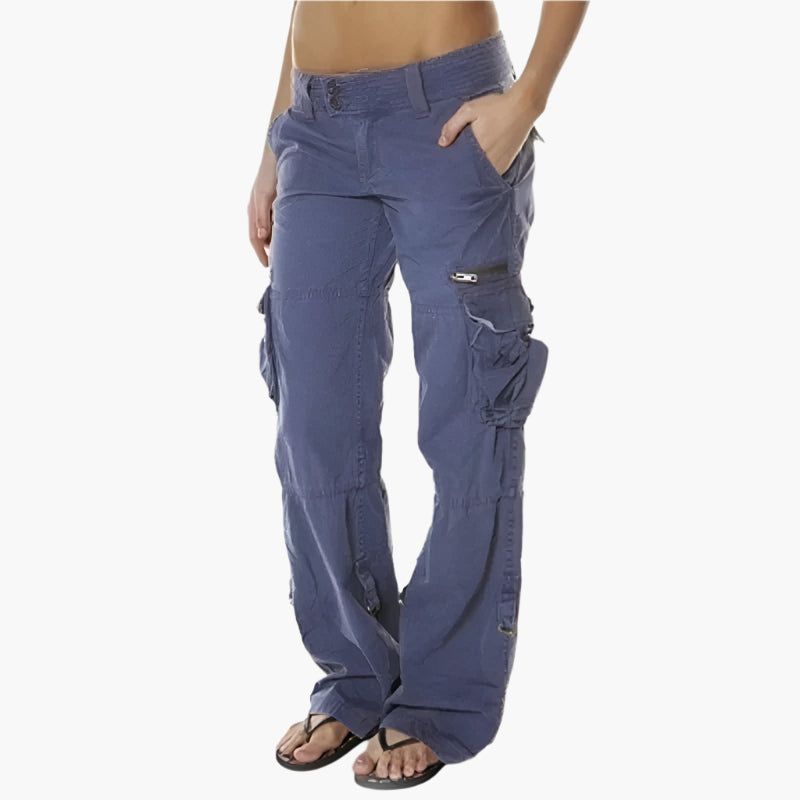 Women's Cargo Pants Streetwear Relaxed Fit with Multiple Pockets