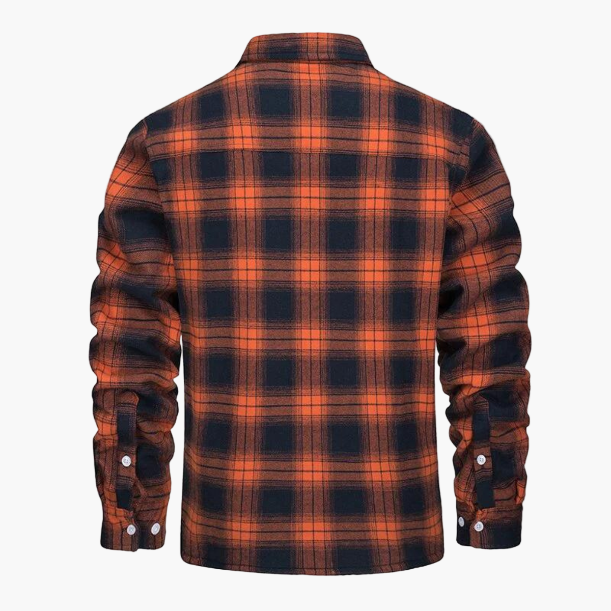 Men's Casual Plaid Shirt Jacket with Warm Fleece Lining for Everyday and Outdoor Wear