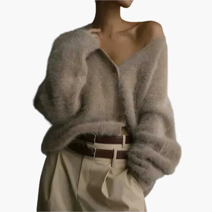 Women's Relaxed Fit Luxe Cardigan for Effortless Everyday Style