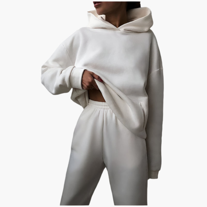 Women's Oversized Lounge Jogger Set – Relaxed Hoodie & Sweatpants, Casual Streetwear Suit