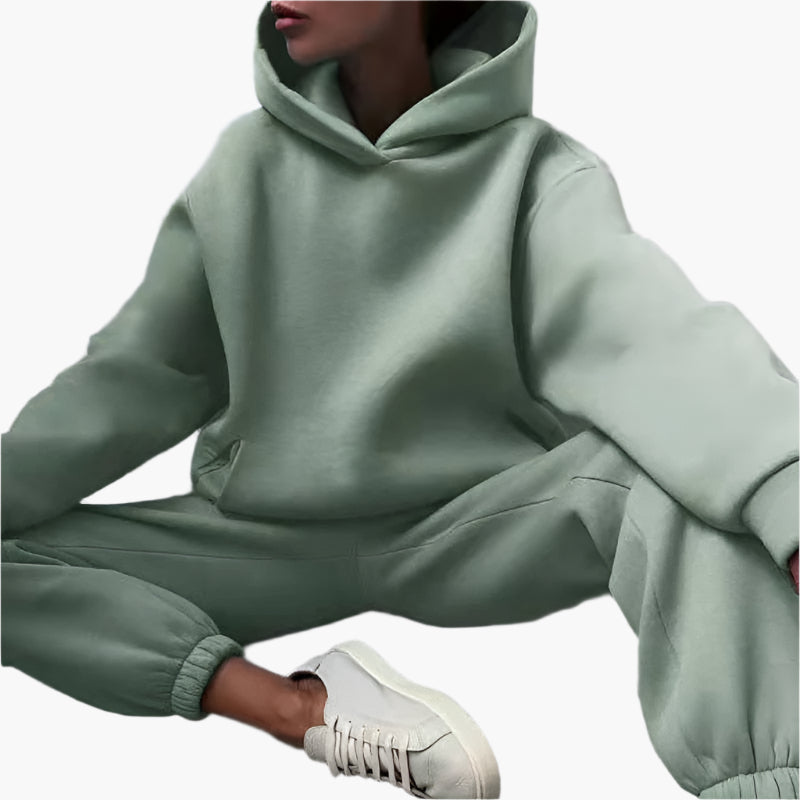 Women's Oversized Lounge Jogger Set – Relaxed Hoodie & Sweatpants, Casual Streetwear Suit