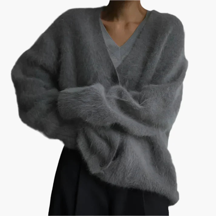 Women's Relaxed Fit Luxe Cardigan for Effortless Everyday Style