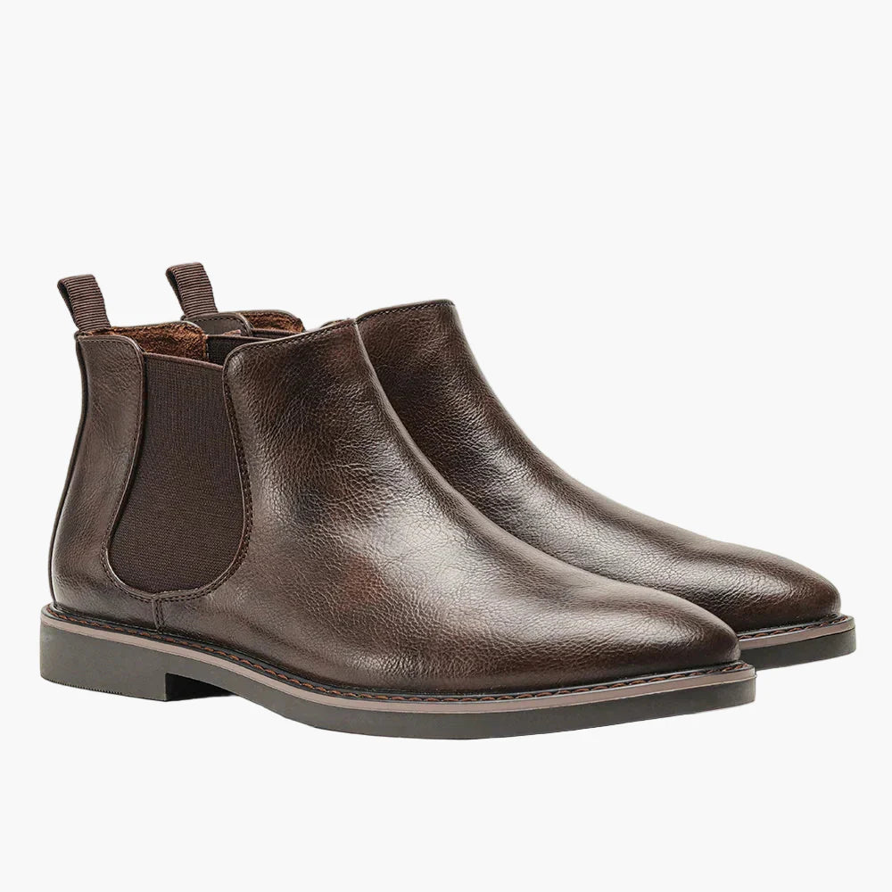 Men's Chelsea Boots Classic Slip-On Dress Ankle Boots for Versatile Style