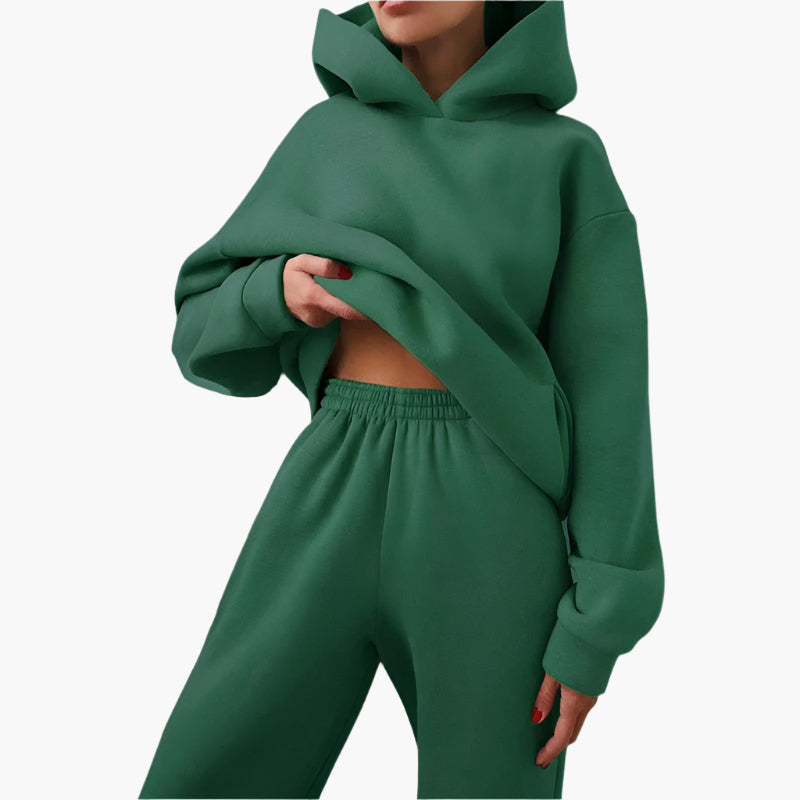 Women's Oversized Lounge Jogger Set – Relaxed Hoodie & Sweatpants, Casual Streetwear Suit