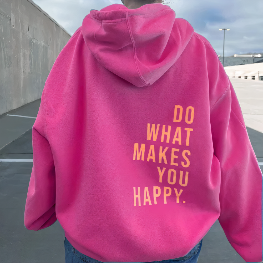 Women's Inspirational Slogan Hoodie Casual Relaxed Fit