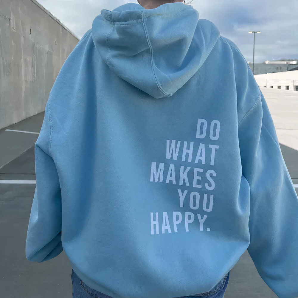 Women's Inspirational Slogan Hoodie Casual Relaxed Fit