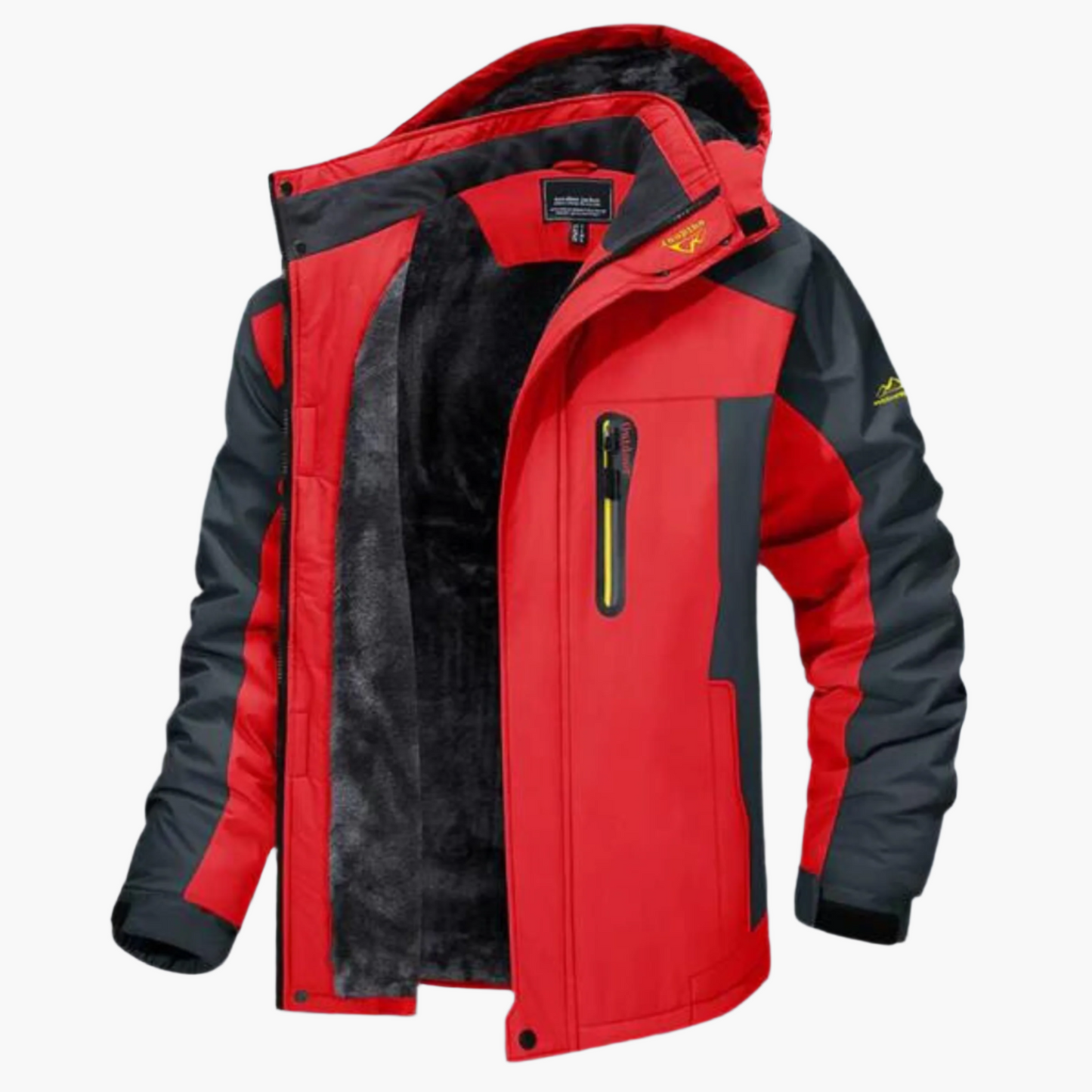 Men's Outdoor Winter Jacket – Windproof Waterproof Hooded Parka for Cold Weather