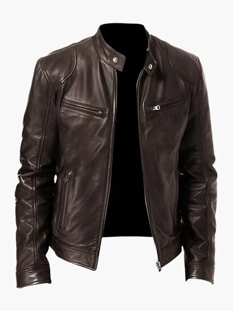 Men's Urban Biker Style Moto Jacket – Classic Casual Outerwear for Everyday Use