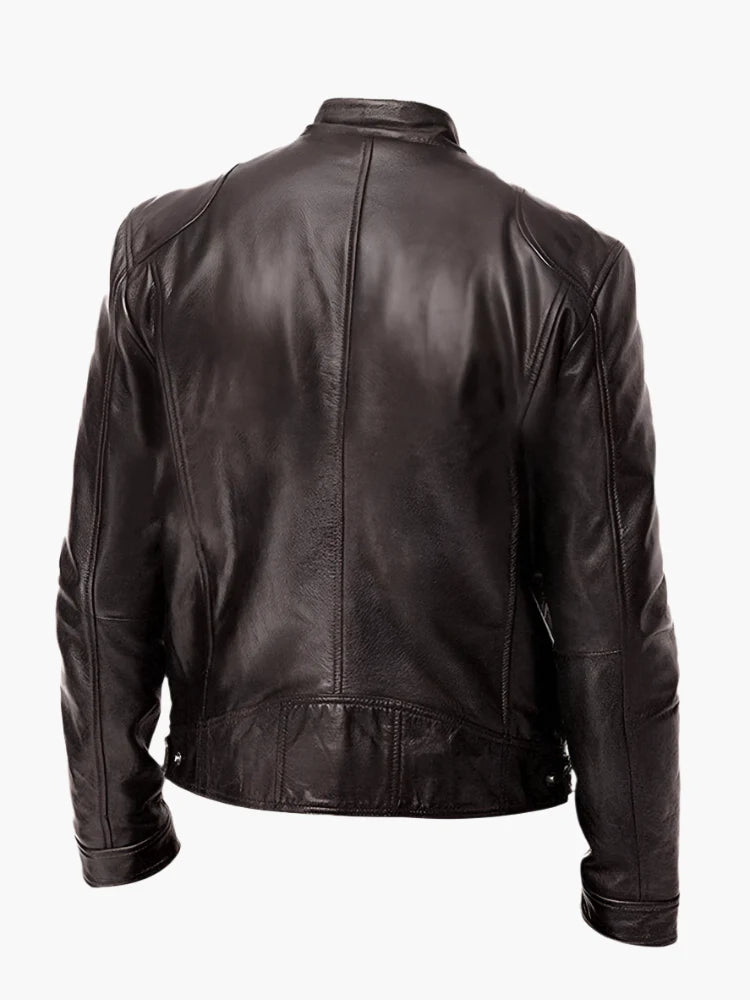 Men's Urban Biker Style Moto Jacket – Classic Casual Outerwear for Everyday Use