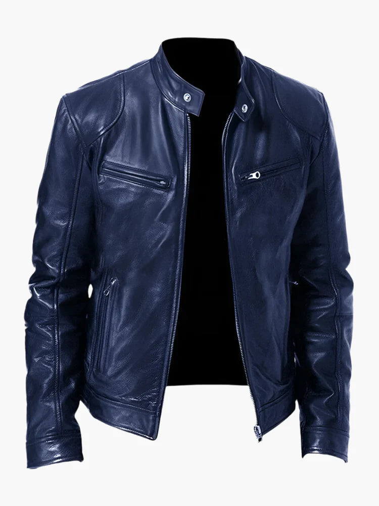 Men's Urban Biker Style Moto Jacket – Classic Casual Outerwear for Everyday Use