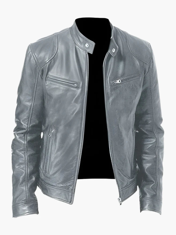 Men's Urban Biker Style Moto Jacket – Classic Casual Outerwear for Everyday Use