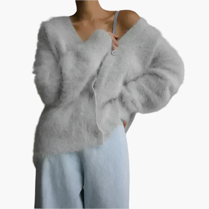 Women's Relaxed Fit Luxe Cardigan for Effortless Everyday Style