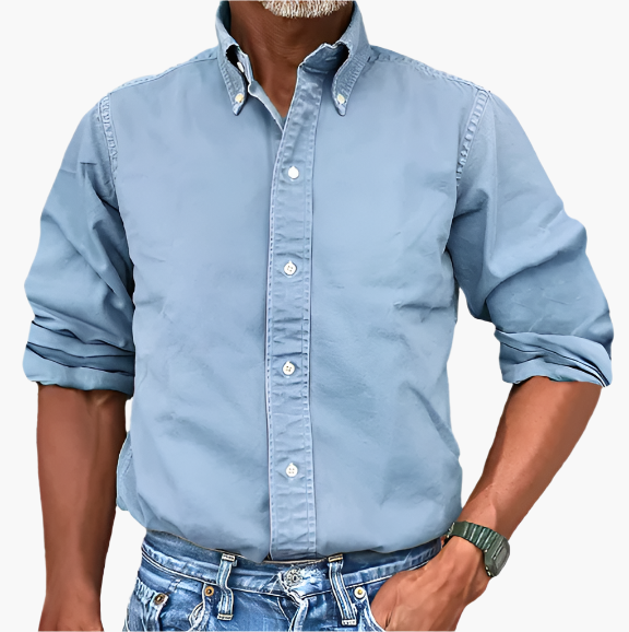 Men's Classic Button-Down Shirt – Timeless Style for Work and Casual Wear