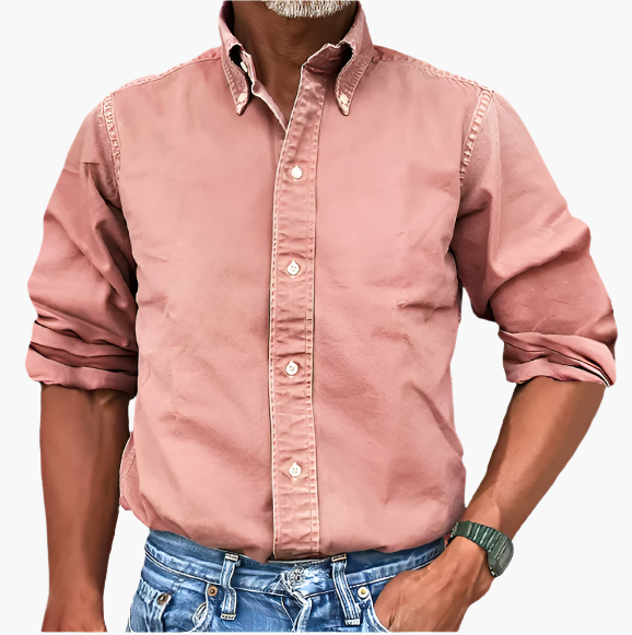 Men's Classic Button-Down Shirt – Timeless Style for Work and Casual Wear