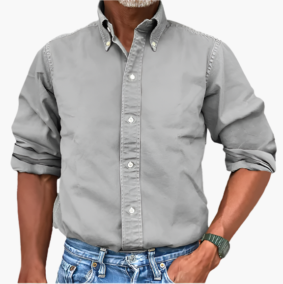 Men's Classic Button-Down Shirt – Timeless Style for Work and Casual Wear