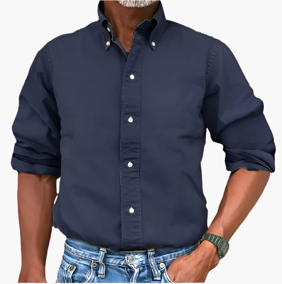 Men's Classic Button-Down Shirt – Timeless Style for Work and Casual Wear