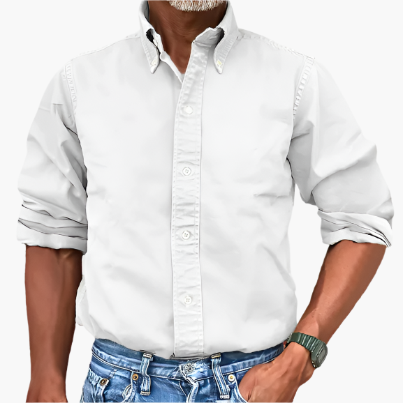 Men's Classic Button-Down Shirt – Timeless Style for Work and Casual Wear