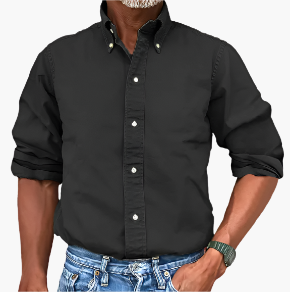 Men's Classic Button-Down Shirt – Timeless Style for Work and Casual Wear