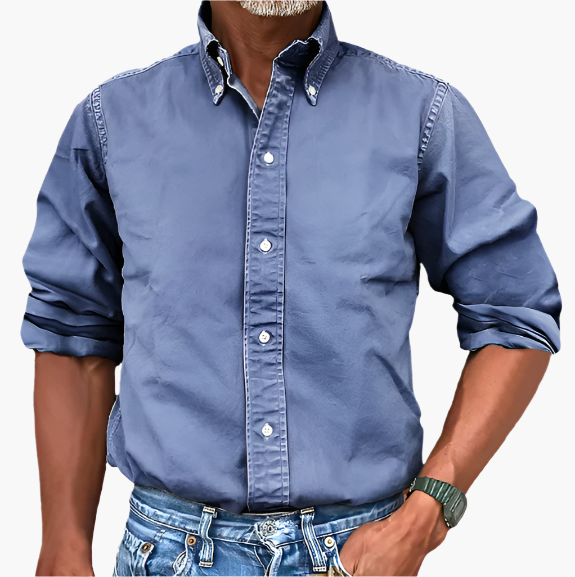 Men's Classic Button-Down Shirt – Timeless Style for Work and Casual Wear