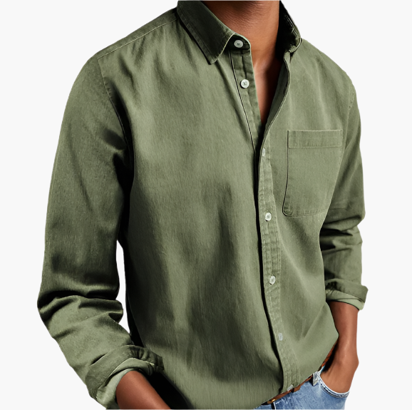 Men's Classic Button-Down Casual Shirt – Modern Everyday Style
