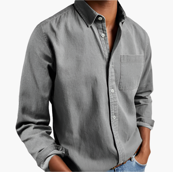 Men's Classic Button-Down Casual Shirt – Modern Everyday Style