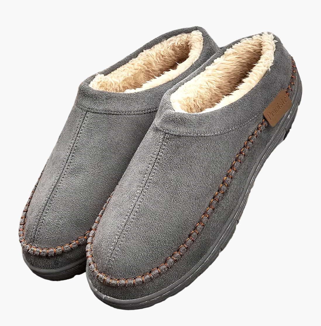 Men's Indoor Outdoor Classic Warm Slippers with Cozy Lining and Non-Slip Sole