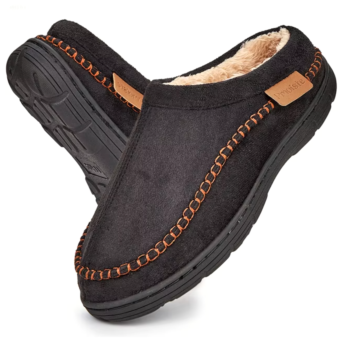 Men's Indoor Outdoor Classic Warm Slippers with Cozy Lining and Non-Slip Sole