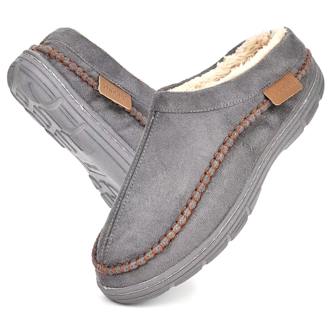 Men's Indoor Outdoor Classic Warm Slippers with Cozy Lining and Non-Slip Sole