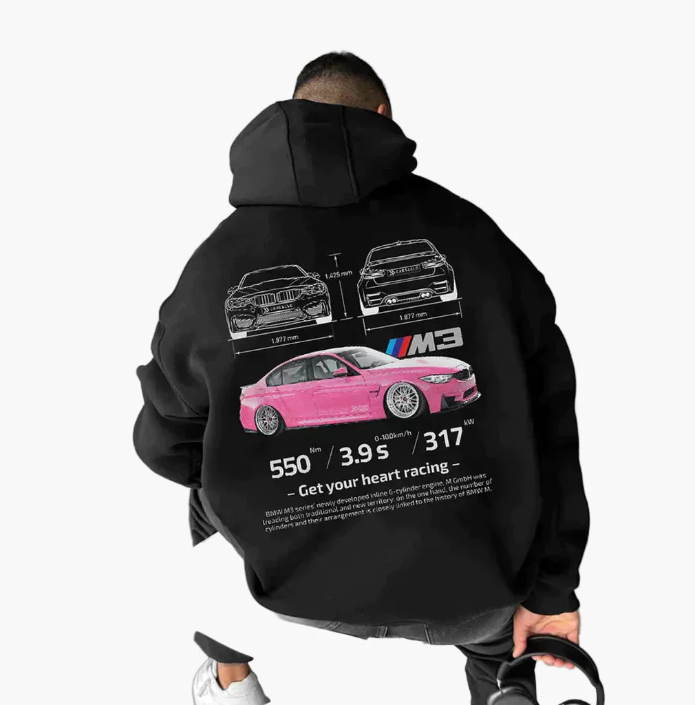 Unisex Racing Hoodie Porsche 911 GT3 RS Car Enthusiast Streetwear