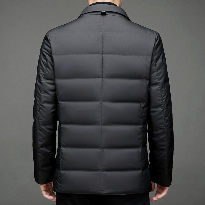 Men's Quilted Blazer Jacket – Modern Business & Casual Style