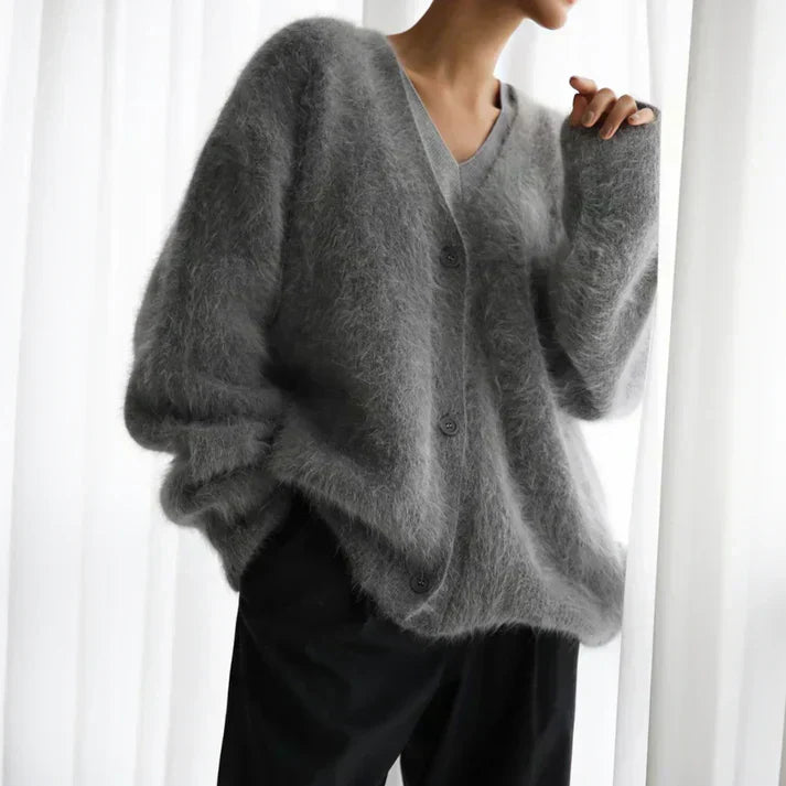 Women's Relaxed Fit Luxe Cardigan for Effortless Everyday Style