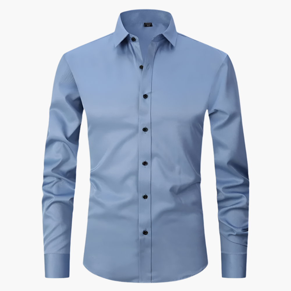 Men's Classic Slim Fit Stretch Dress Shirt – Business & Casual Style