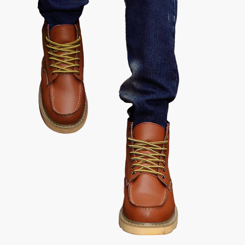 Men's Retro Lace-Up Winter Boots for Everyday and Outdoor Use
