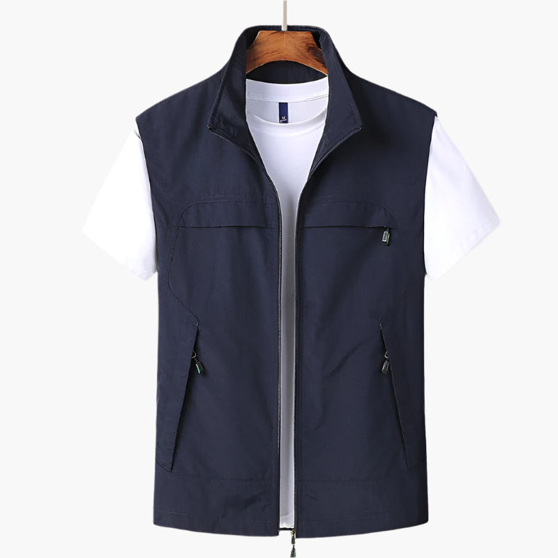 Men's Outdoor Utility Vest – Modern Sleeveless Casual for Hiking, Travel & Everyday