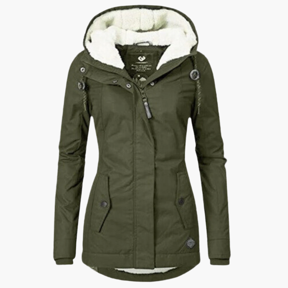 Women's Winter Sherpa Hoodie Jacket - Cozy Warm Urban Style for Cold Weather