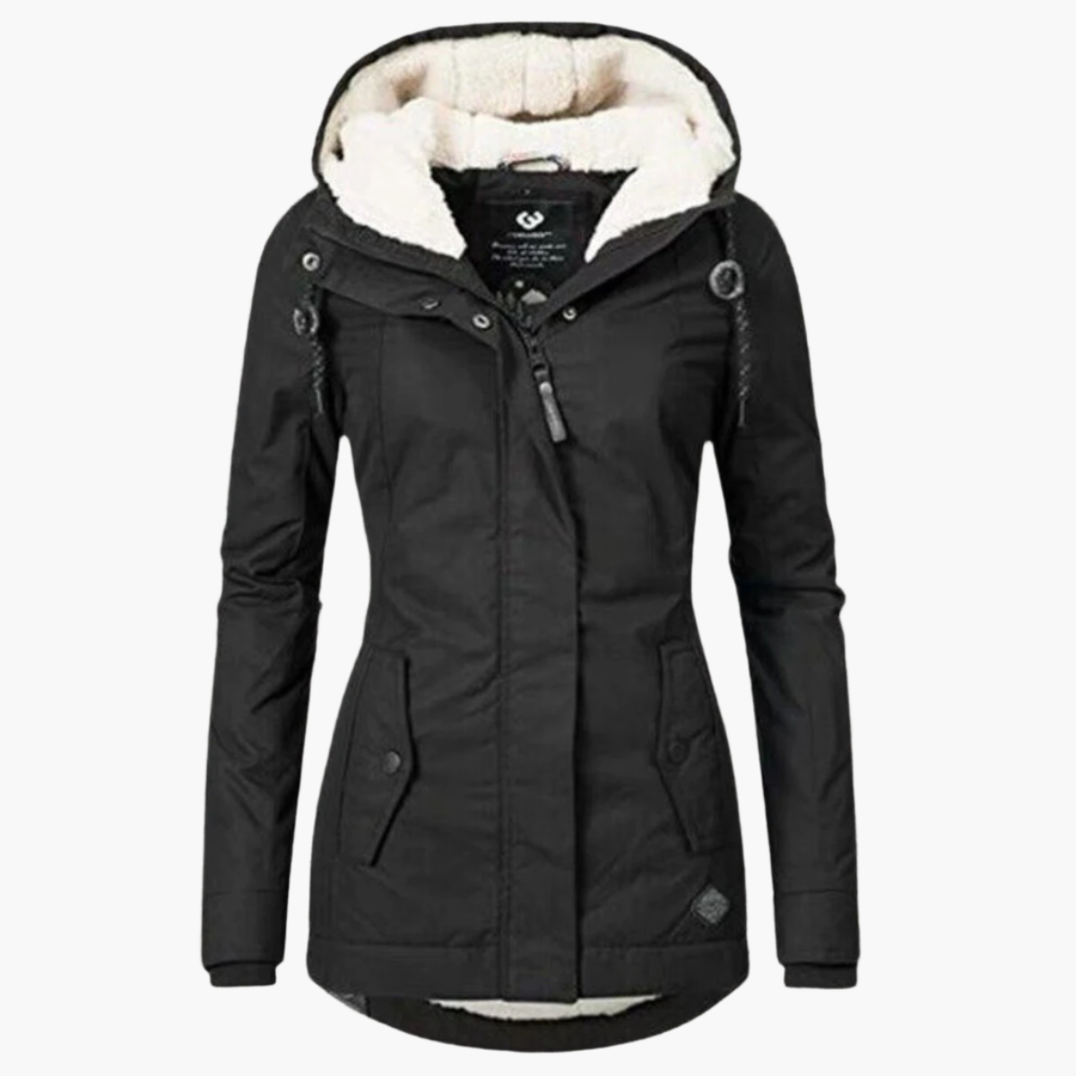 Women's Winter Sherpa Hoodie Jacket - Cozy Warm Urban Style for Cold Weather