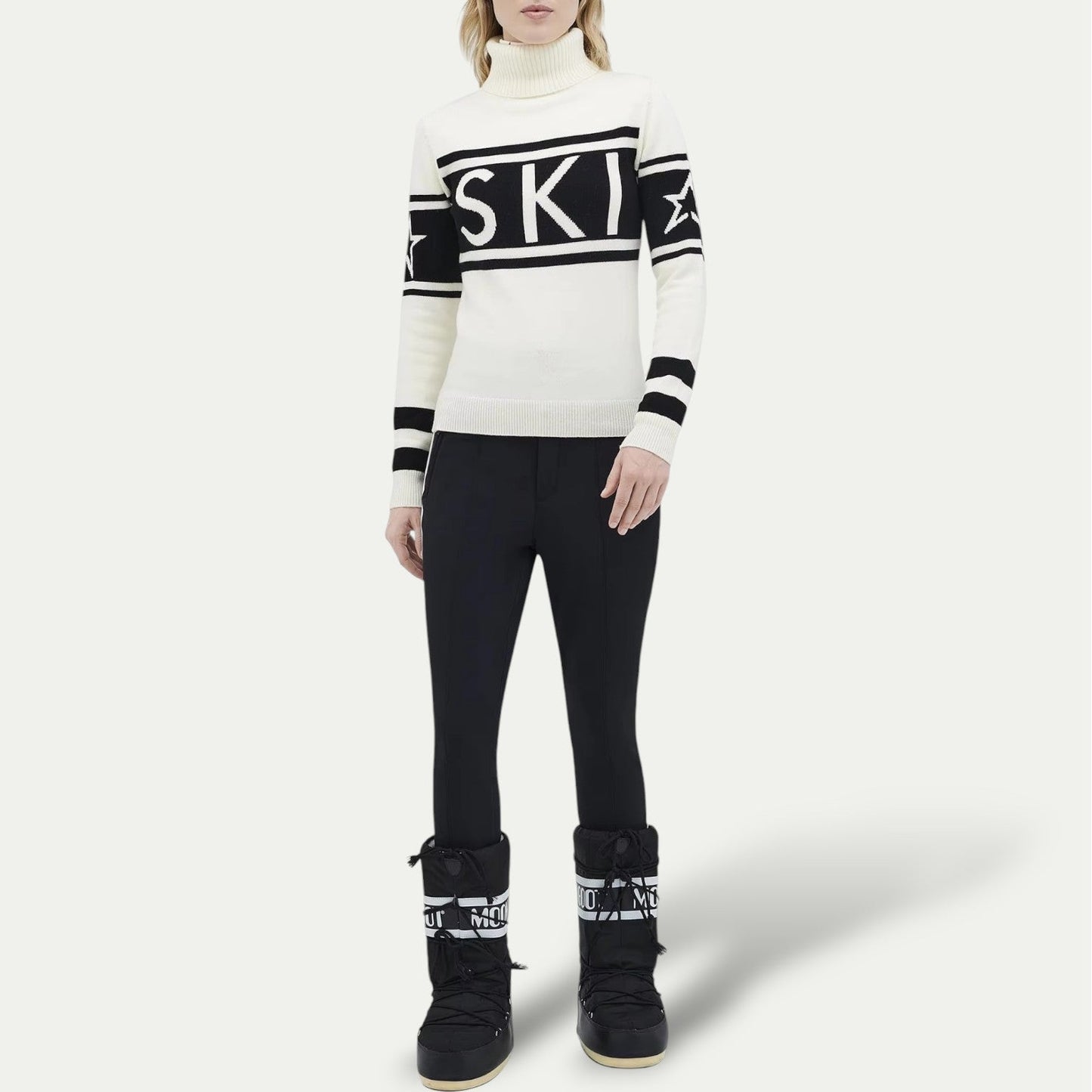 Women's Ski Turtleneck Sweater – Winter Alpine Style, Sporty Statement, Après-Ski Essential