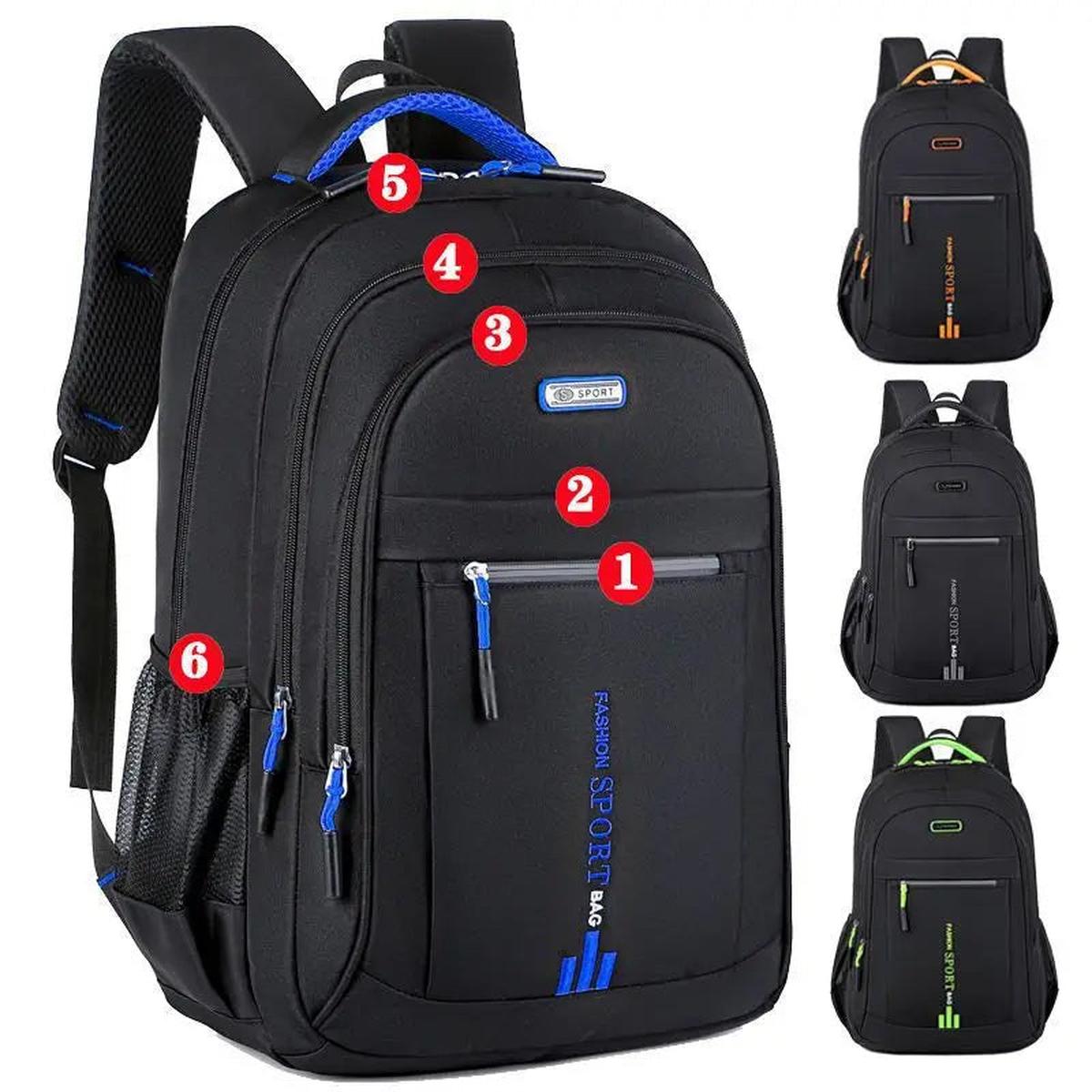 Men's Modern Sporty Day Backpack for Work, School, and Travel