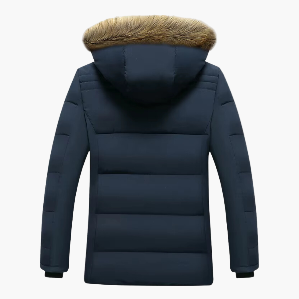 Men's Winter Parka with Faux Fur Hood – Urban Outdoor Puffer Jacket